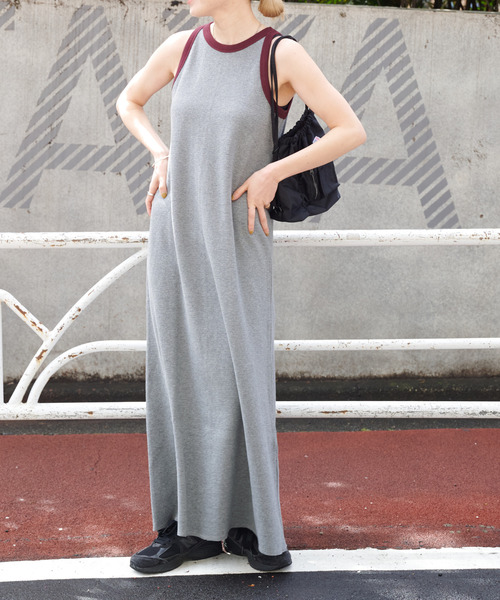 OUTDOOR PRODUCTS(アウトドアプロダクツ)の「追加 メッシュサーマルアメスリワンピース(ワンピース・レディース・ネイビー/ボルドー/チャコールグレー・36/38)」の4枚目の写真