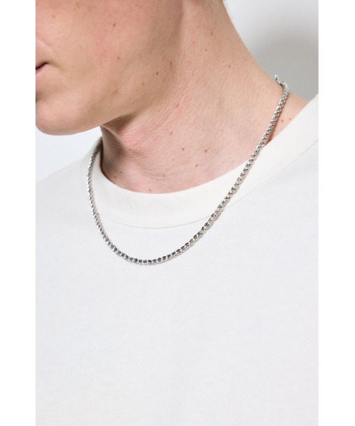 AZUL by moussy（アズールバイマウジー）の「マンテルチェーンネックレス（ネックレス・メンズ・ゴールド/ブラック/シルバー・FREE）」の5枚目の写真