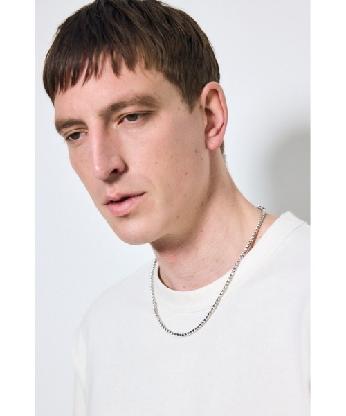 AZUL by moussy（アズールバイマウジー）の「マンテルチェーンネックレス（ネックレス・メンズ・ゴールド/ブラック/シルバー・FREE）」の6枚目の写真
