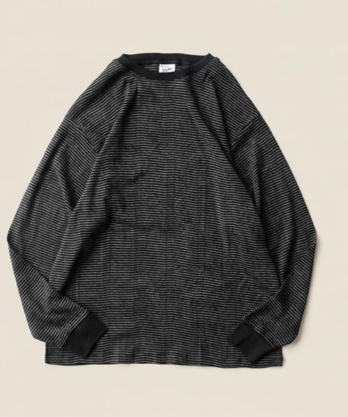 MILLER(ミラー)の「Robert P. Miller / パネルリブ CF長袖 / 142C(Tシャツ/カットソー・メンズ・ブルー系その他/グレー系その他/ブラウン系その他/ブラック/グレー/ホワイト・X-LARGE/LARGE/MEDIUM)」の4枚目の写真