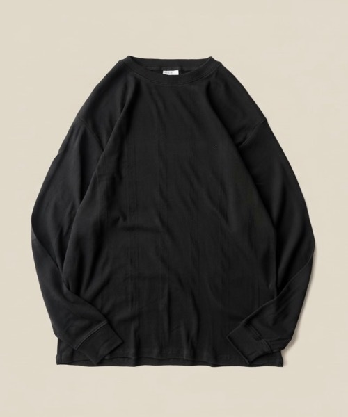 MILLER(ミラー)の「Robert P. Miller / パネルリブ CF長袖 / 142C(Tシャツ/カットソー・メンズ・ブルー系その他/グレー系その他/ブラウン系その他/ブラック/グレー/ホワイト・X-LARGE/LARGE/MEDIUM)」の1枚目の写真