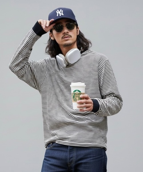 MILLER(ミラー)の「Robert P. Miller / パネルリブ CF長袖 / 142C(Tシャツ/カットソー・メンズ・ブルー系その他/グレー系その他/ブラウン系その他/ブラック/グレー/ホワイト・X-LARGE/LARGE/MEDIUM)」の12枚目の写真
