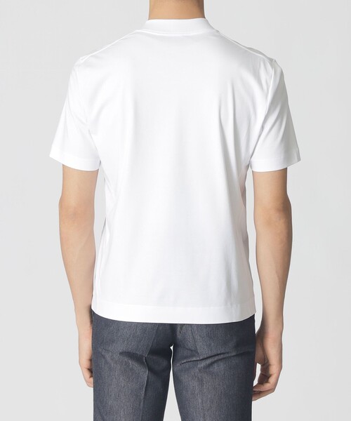 Paul Stuart(ポールスチュアート)の「【ジャケット合わせに最適】半袖ドレスVネックTシャツ(Tシャツ/カットソー・メンズ・チャコールグレー/ブラック/ホワイト・46/44/50/48/52)」の12枚目の写真