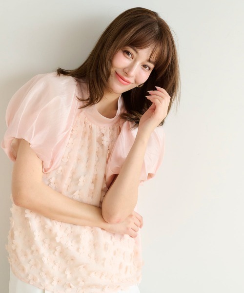 Chesty(チェスティー)の「フローラルトップス(シャツ/ブラウス・レディース・オフホワイト/グリーン/ピンク・0/1)」の20枚目の写真