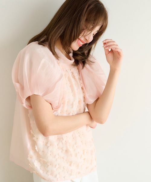 Chesty(チェスティー)の「フローラルトップス(シャツ/ブラウス・レディース・オフホワイト/グリーン/ピンク・0/1)」の22枚目の写真