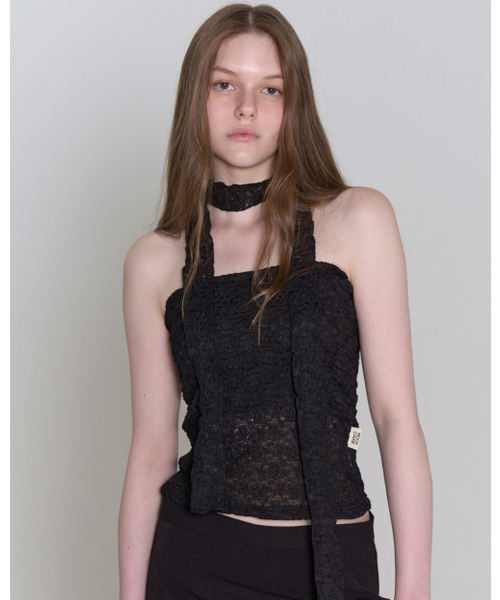 ROCKCAKE(ロックケーキ)の「Lace Tube Top Set - Black(Tシャツ/カットソー・レディース・その他・SMALL)」の1枚目の写真