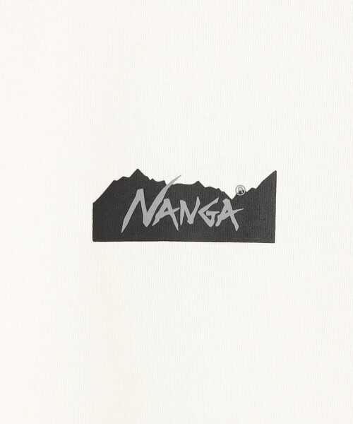 NANGA(ナンガ)の「NANGA ECO HYBRID MT LOGO TEE(Tシャツ/カットソー・メンズ・ホワイト/ブラック・M/L)」の9枚目の写真