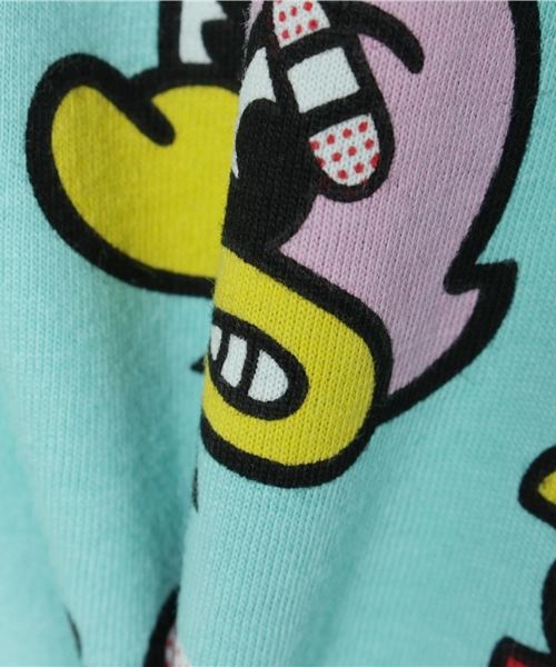 HYSTERIC MINI(ヒステリックミニ)の「BABY PARTY CRUSHER総柄 ロングTシャツ(Tシャツ/カットソー・キッズ・ホワイト/ブルー/レッド・90/80)」の5枚目の写真