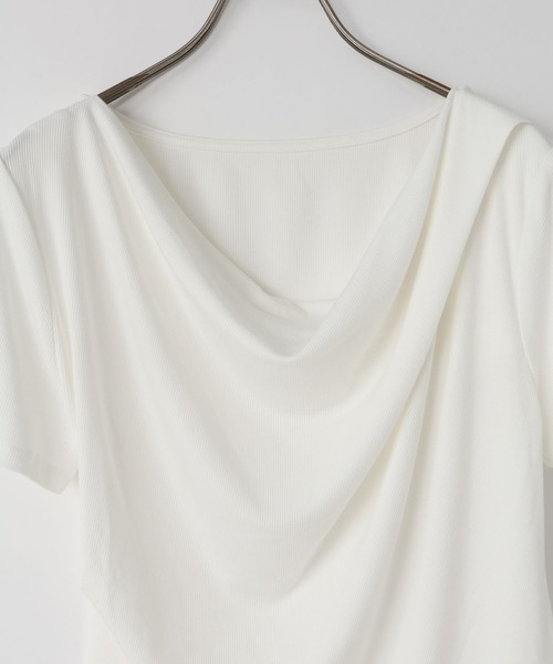 LOWRYS FARM（ローリーズファーム）の「ドレープオフショル５Ｓ 638383（Tシャツ/カットソー・レディース・ホワイト系その他/ホワイト/グレー/ブラック・FREE）」の18枚目の写真