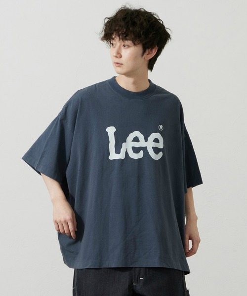 Lee(リー)の「Lee/リー SUPERD SIZED T-SHIRTS ビッグフィット(Tシャツ/カットソー・メンズ・ネイビー/グレー・FREE)」の2枚目の写真