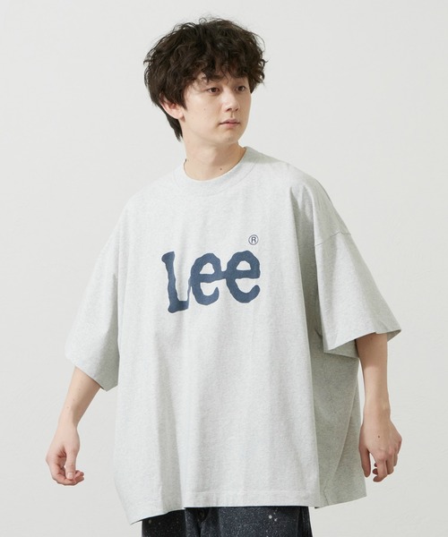 Lee(リー)の「Lee/リー SUPERD SIZED T-SHIRTS ビッグフィット(Tシャツ/カットソー・メンズ・ネイビー/グレー・FREE)」の1枚目の写真