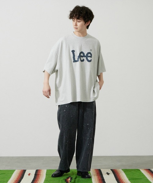 Lee(リー)の「Lee/リー SUPERD SIZED T-SHIRTS ビッグフィット(Tシャツ/カットソー・メンズ・ネイビー/グレー・FREE)」の6枚目の写真