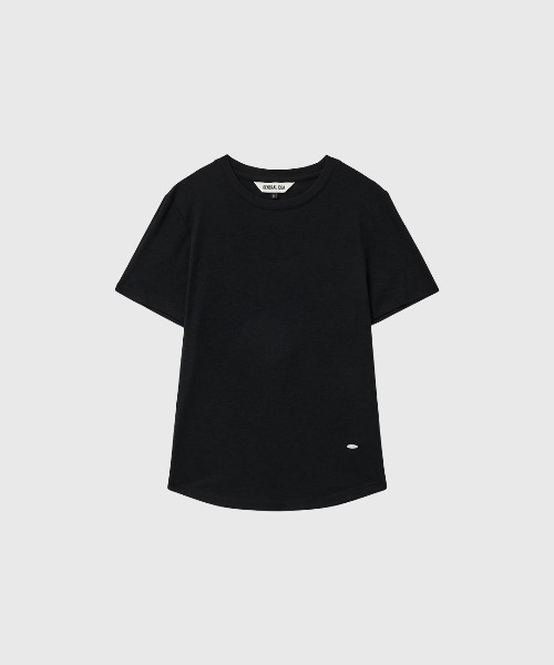 GENERAL IDEA(ジェネラルアイデア)の「【GENERAL IDEA】アセテート ラウンドネック半袖Tシャツ / ACETATE ROUND NECK T-SHIRT(Tシャツ/カットソー・レディース・ホワイト/チャコール/ブラック・S/M/L)」の16枚目の写真