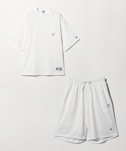 Russell Athletic(ラッセルアスレティック)の「【別注】<RUSSELL ATHLETICxCITEN>メッシュSET UP(Tシャツ/カットソー・メンズ・ホワイト/グレー系/ブラック・FREE)」の14枚目の写真