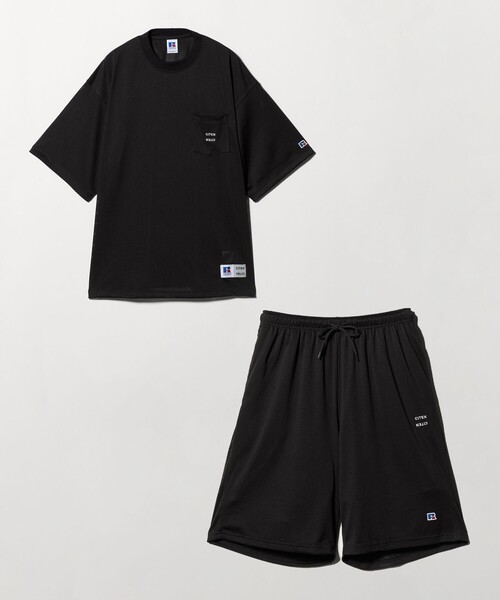 Russell Athletic(ラッセルアスレティック)の「【別注】<RUSSELL ATHLETICxCITEN>メッシュSET UP(Tシャツ/カットソー・メンズ・ホワイト/グレー系/ブラック・FREE)」の21枚目の写真