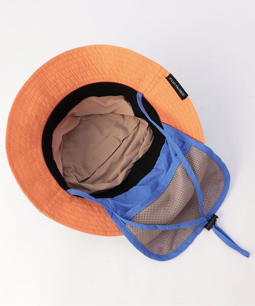 Ampersand(アンパサンド)の「【接触冷感/UVカット】ひんやりアウトドアメッシュハット(ハット・キッズ・ピンク/レインボー/ベージュ/チャコール/ラベンダー・48/50/52/54/56)」の6枚目の写真