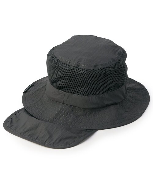 Ampersand(アンパサンド)の「【接触冷感/UVカット】ひんやりアウトドアメッシュハット(ハット・キッズ・ピンク/レインボー/ベージュ/チャコール/ラベンダー・48/50/52/54/56)」の19枚目の写真