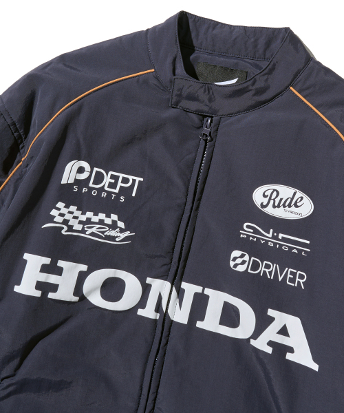 PHYPS MOTORCYCLE(フィップスモーターサイクル)の「Nylon Racing Blouson Jacket Navy(ブルゾン・レディース・その他・MEDIUM/LARGE/SMALL/X-LARGE)」の3枚目の写真