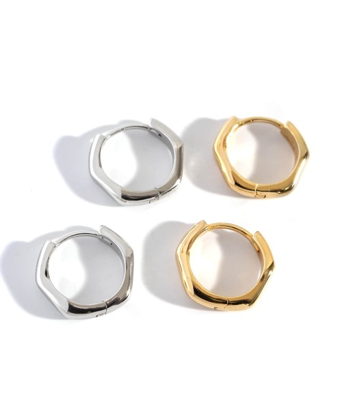 Ops.(オプス)の「ピアス フープピアス 金属アレルギー対応 シルバー925 ゴールド 【kyklos-wave キクロス・ウェーブ】(ピアス(両耳用)・レディース・ゴールド/シルバー・ONE SIZE)」の11枚目の写真