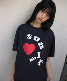 ドットロゴオーバーサイズTシャツ（ダークネイビー）