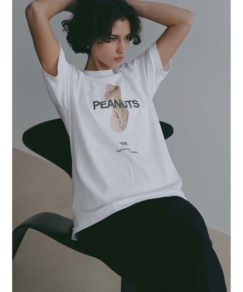 HER.(ハー)の「PEANUTS T-shirt(Tシャツ/カットソー・レディース・オフホワイト・フリー)」の8枚目の写真