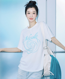 NICOLE ROSE SLEEVE TOP_CREAM SKY BLUE