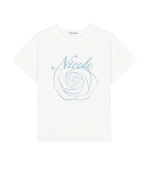 NICK&NICOLE(ニックアンドニコール)の「NICOLE ROSE SLEEVE TOP_CREAM SKY BLUE(Tシャツ/カットソー・レディース・その他・MEDIUM/LARGE)」の3枚目の写真