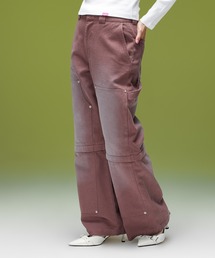 FADED 2WAY WIDE LEG WORK PANTS