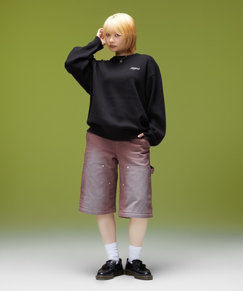 X-girl(エックスガール)の「FADED 2WAY WIDE LEG WORK PANTS(その他パンツ・レディース・チャコール/ブラウン・S/M)」の12枚目の写真