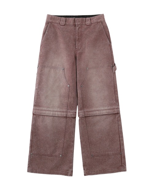 X-girl(エックスガール)の「FADED 2WAY WIDE LEG WORK PANTS(その他パンツ・レディース・チャコール/ブラウン・S/M)」の13枚目の写真