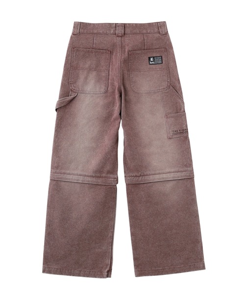 X-girl(エックスガール)の「FADED 2WAY WIDE LEG WORK PANTS(その他パンツ・レディース・チャコール/ブラウン・S/M)」の14枚目の写真