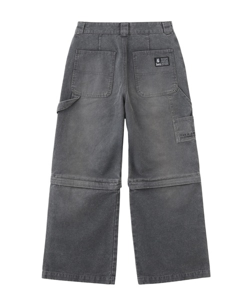 X-girl(エックスガール)の「FADED 2WAY WIDE LEG WORK PANTS(その他パンツ・レディース・チャコール/ブラウン・S/M)」の16枚目の写真