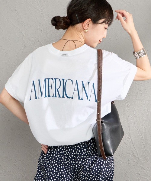 Americana/アメリカーナ] バックプリント Tシャツ（Tシャツ/カットソー