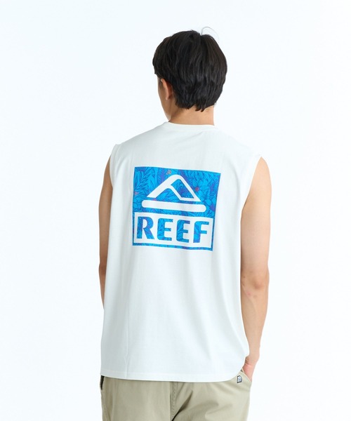 REEF(リーフ)の「REEF FLOWER LEAF BOX LOGO SS T タンクトップ 【2026年春夏モデル】/リーフバックプリントノースリーブタンク(タンクトップ・メンズ・イエロー/ブラック/グリーン/ホワイト・SMALL/X-LARGE/MEDIUM/LARGE)」の2枚目の写真
