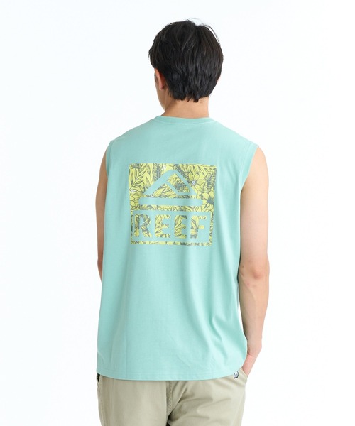REEF(リーフ)の「REEF FLOWER LEAF BOX LOGO SS T タンクトップ 【2026年春夏モデル】/リーフバックプリントノースリーブタンク(タンクトップ・メンズ・イエロー/ブラック/グリーン/ホワイト・SMALL/X-LARGE/MEDIUM/LARGE)」の3枚目の写真