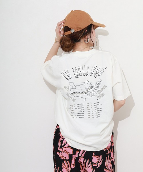 FUNALIVE(ファンアライブ)の「バックプリント半袖Tシャツ(Tシャツ/カットソー・レディース・オフホワイト/ライトピンク/ブラック・FREE)」の10枚目の写真