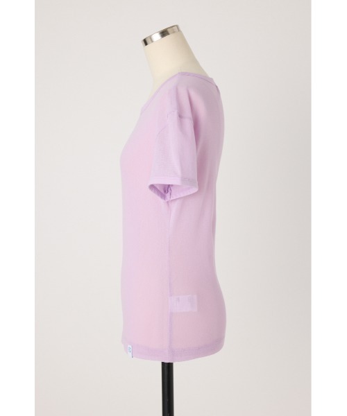 PISCESS（パイシス）の「Cotton Mesh Slim Fit Tシャツ（Tシャツ/カットソー・レディース・ブラウン/イエロー/ホワイト/ピンク/レッド・FREE）」の15枚目の写真