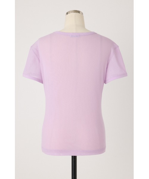 PISCESS（パイシス）の「Cotton Mesh Slim Fit Tシャツ（Tシャツ/カットソー・レディース・ブラウン/イエロー/ホワイト/ピンク/レッド・FREE）」の16枚目の写真