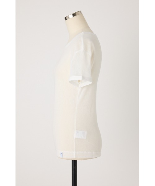 PISCESS（パイシス）の「Cotton Mesh Slim Fit Tシャツ（Tシャツ/カットソー・レディース・ブラウン/イエロー/ホワイト/ピンク/レッド・FREE）」の9枚目の写真