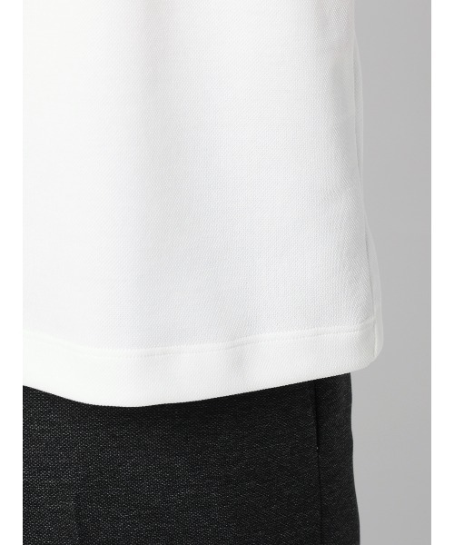 SUIT SQUARE(スーツスクエア)の「オフィT/Tシャツ/半袖/ウォッシャブル/吸水速乾/UVカット/プレーティング鹿の子/無地(Tシャツ/カットソー・メンズ・ブラック/ホワイト・LL/L/M/S/3L)」の9枚目の写真