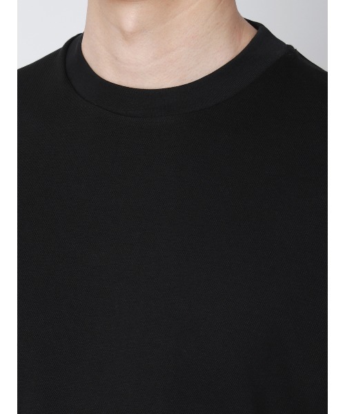 SUIT SQUARE(スーツスクエア)の「オフィT/Tシャツ/半袖/ウォッシャブル/吸水速乾/UVカット/プレーティング鹿の子/無地(Tシャツ/カットソー・メンズ・ブラック/ホワイト・LL/L/M/S/3L)」の16枚目の写真