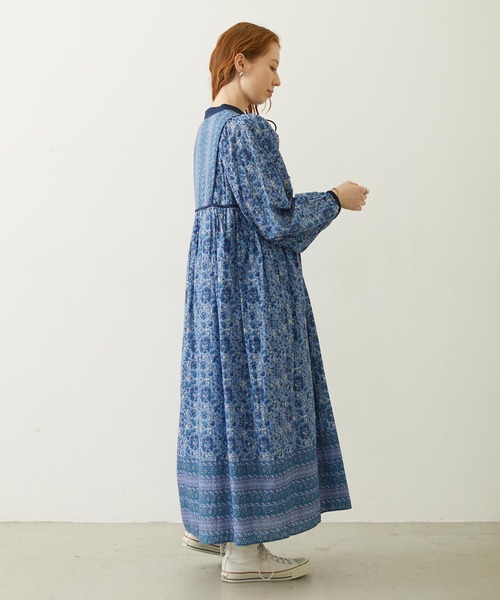 MILKFED.（ミルクフェド）の「PRINTED TASSEL TIE DRESS（ワンピース・レディース・ブラック/レッド/ブルー・ONE SIZE）」の9枚目の写真