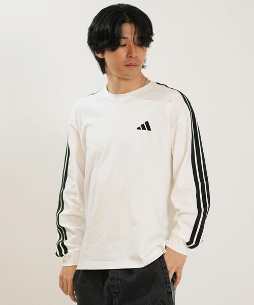 adidas(アディダス)の「adidas/アディダス 長袖 Tシャツ ロンT TW777(Tシャツ/カットソー・メンズ・ベージュ/ブラック/ホワイト/スカイブルー・L/2XL/M/XL)」の5枚目の写真