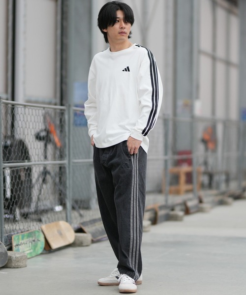 adidas(アディダス)の「adidas/アディダス 長袖 Tシャツ ロンT TW777(Tシャツ/カットソー・メンズ・ベージュ/ブラック/ホワイト/スカイブルー・L/2XL/M/XL)」の7枚目の写真