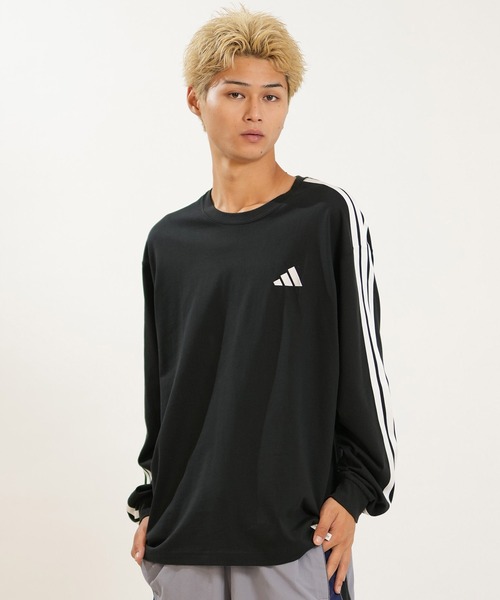 adidas(アディダス)の「adidas/アディダス 長袖 Tシャツ ロンT TW777(Tシャツ/カットソー・メンズ・ベージュ/ブラック/ホワイト/スカイブルー・L/2XL/M/XL)」の10枚目の写真