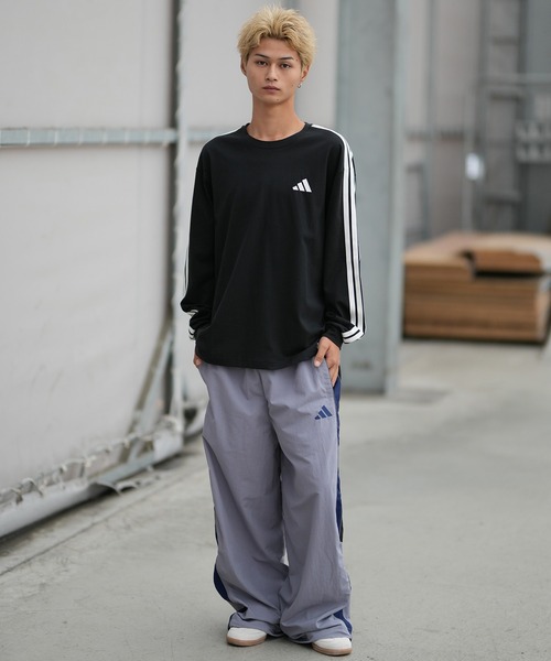 adidas(アディダス)の「adidas/アディダス 長袖 Tシャツ ロンT TW777(Tシャツ/カットソー・メンズ・ベージュ/ブラック/ホワイト/スカイブルー・L/2XL/M/XL)」の12枚目の写真