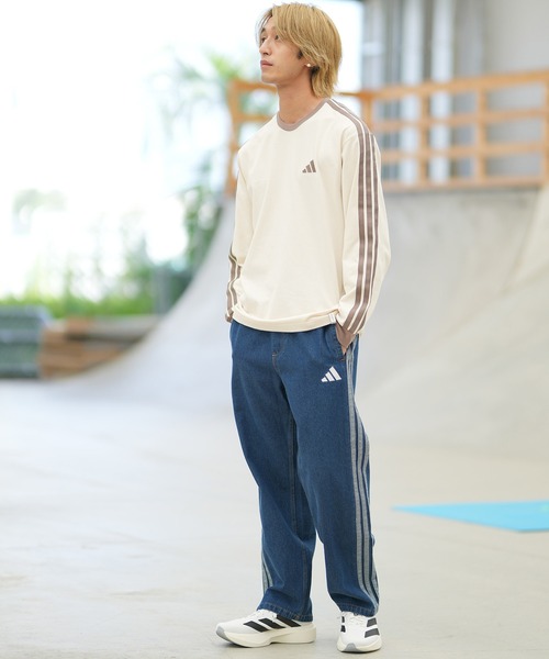adidas(アディダス)の「adidas/アディダス 長袖 Tシャツ ロンT TW777(Tシャツ/カットソー・メンズ・ベージュ/ブラック/ホワイト/スカイブルー・L/2XL/M/XL)」の17枚目の写真