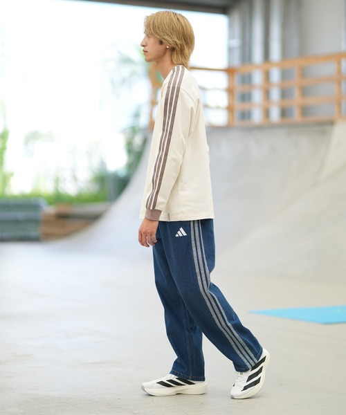 adidas(アディダス)の「adidas/アディダス 長袖 Tシャツ ロンT TW777(Tシャツ/カットソー・メンズ・ベージュ/ブラック/ホワイト/スカイブルー・L/2XL/M/XL)」の19枚目の写真