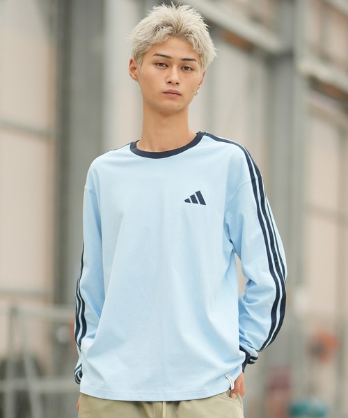 adidas(アディダス)の「adidas/アディダス 長袖 Tシャツ ロンT TW777(Tシャツ/カットソー・メンズ・ベージュ/ブラック/ホワイト/スカイブルー・L/2XL/M/XL)」の20枚目の写真
