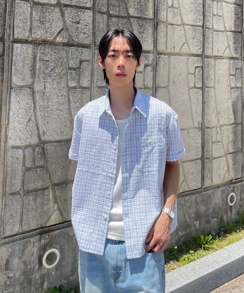 XERO（ゼロ）の「ハーフクロップチェックシャツ[ホワイト]（シャツ/ブラウス・レディース・その他・MEDIUM/LARGE）」の7枚目の写真